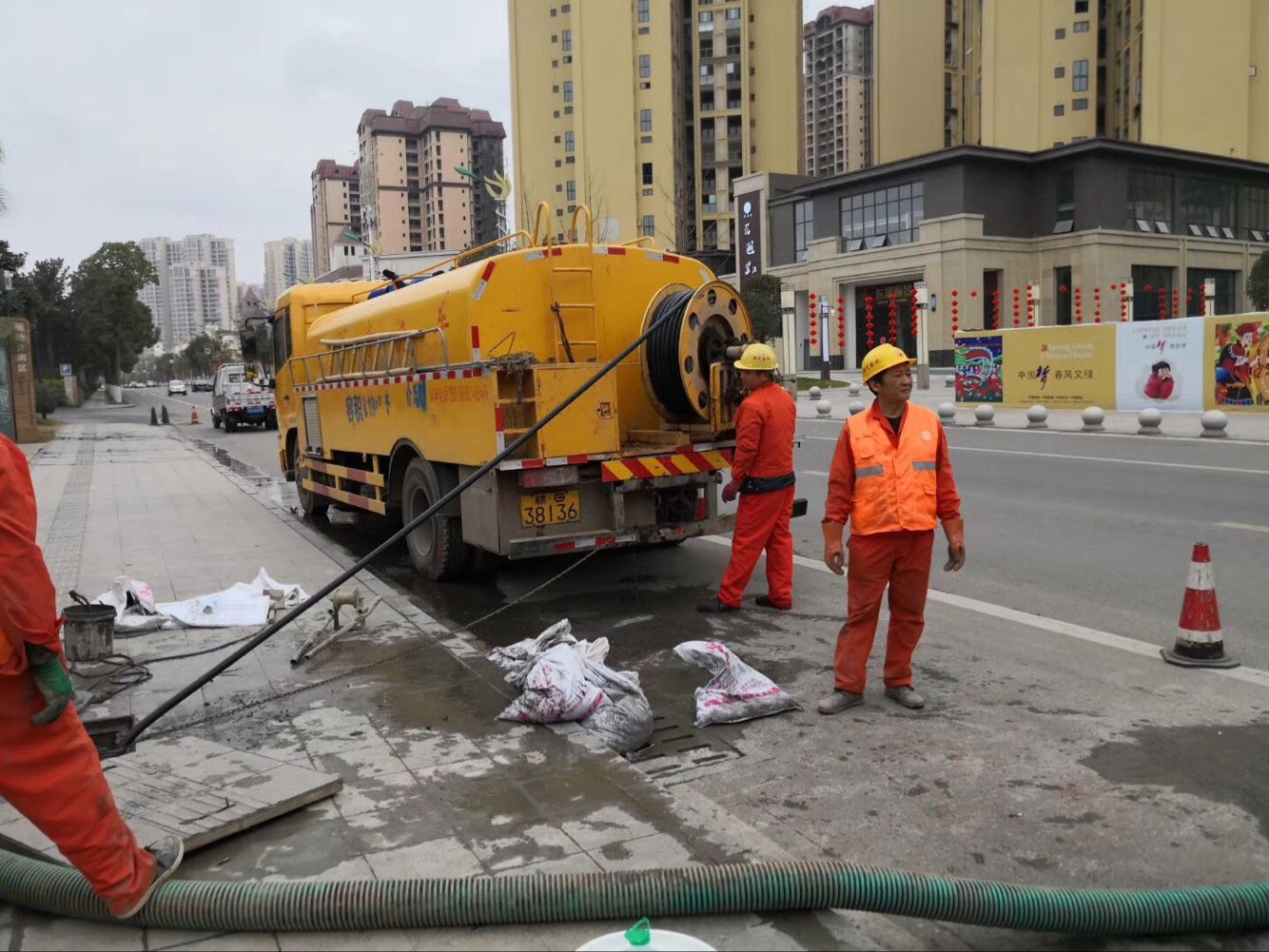 湘阴排污管道清淤-管道清洗